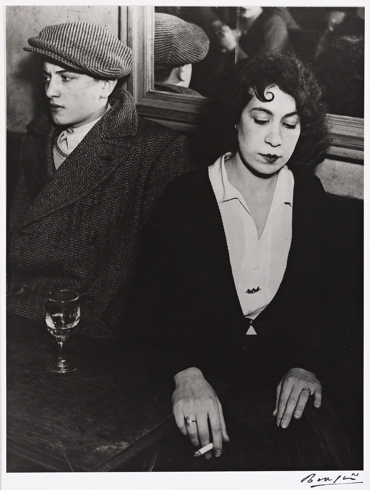 BRASSAÏ (1899-1984) Lovers Quarrel, Bal des Quatre Saisons, rue du Lappe, Paris.